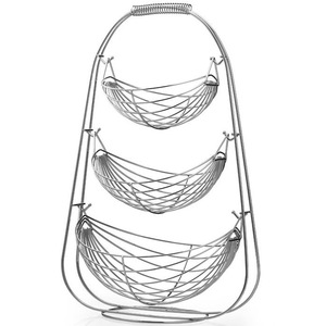 <span class=keywords><strong>Panier</strong></span> à <span class=keywords><strong>fruits</strong></span> à 3 niveaux en métal noir, support suspendu, prix d'usine en gros, paniers <span class=keywords><strong>de</strong></span> rangement pour légumes - Product Image 4