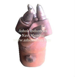 Ashok Industries Blue Cast Metal Industrial Casting Component Dual Side Ports Flanged Mounting Surface for 50 Ton Excavators - Product Image 2