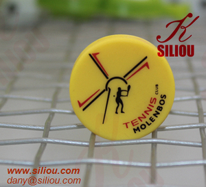 Printing Logo Silicone Vibrators Professional Team Club Customized Soft Anti-shock Silicone <strong>Tennis</strong> <strong>Racket</strong> Vibration <strong>Dampener</strong> - Product Image 2