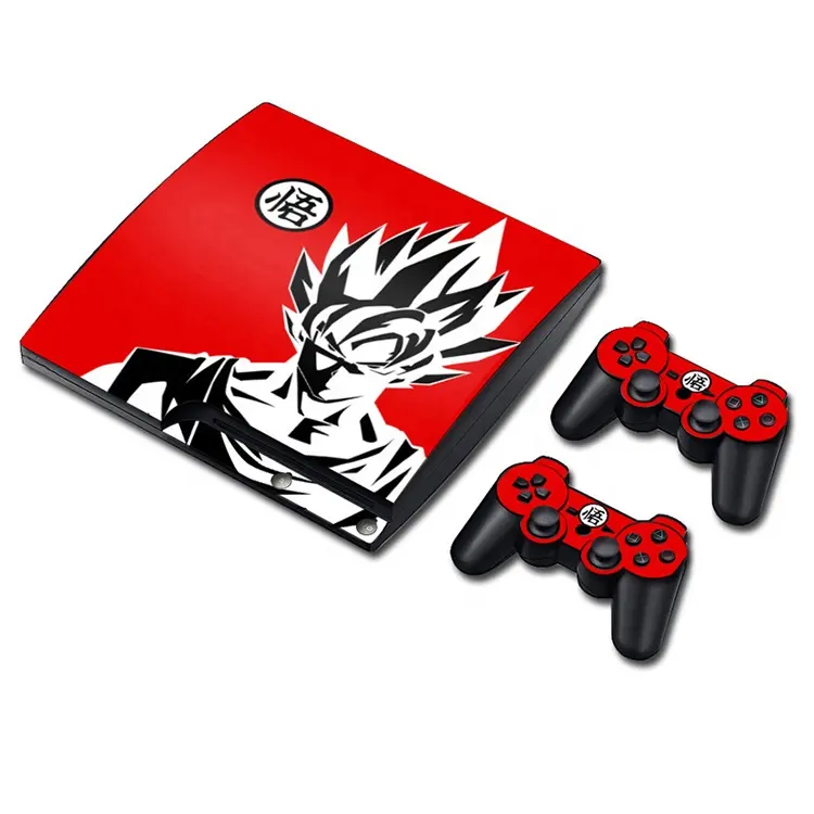 Best Price Skin For PS3 Slim Console Controller For Playstation 3 Slim Vinyl Decal Sticker