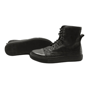 <span class=keywords><strong>Bottes</strong></span> noires à lacets pour hommes, chaussures décontractées, en cuir, nouveau design, bon marché, - Product Image 5