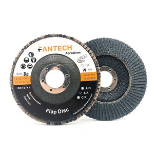 Fantech 115mm 4-1/2 pouces 1 paquet 10 pièces outils abrasifs <span class=keywords><strong>disque</strong></span> à lamelles en zircone pour le meulage de l'acier inoxydable - Product Image 2