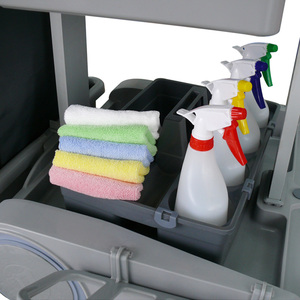 Outils de nettoyage en plastique, fournitures d'outils pour serpillière à spray multi-usage commerciale, pour l'entretien de la maison, chariot de nettoyage, ensemble complet, 42 pièces - Product Image 5