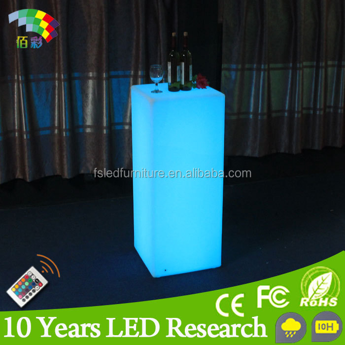 Светодиодный свадебного стола СИД квадратная декоративная светодиодная Свадебный столбы