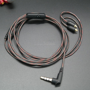 Câble semi-transparent CTIA MMCX pour écouteurs de téléphone portable, compatible avec les écouteurs <span class=keywords><strong>Shure</strong></span> <span class=keywords><strong>SE846</strong></span> SE535 SE425 SE315 SE215 UE900, remplacement - Product Image 2