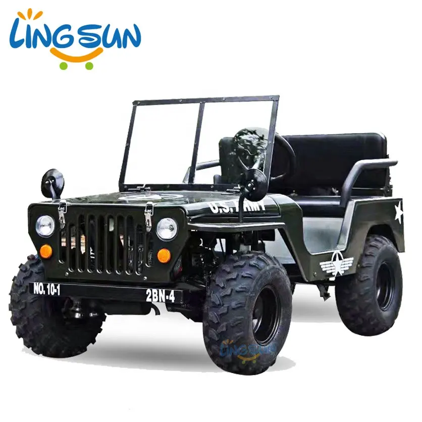 Moteur Shineray approuvé CE 110/125/150cc Mini Kids Willys Jeep avec 2 sièges pour adultes