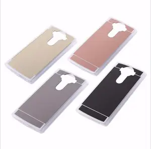 Sottile Caso Dello Specchio Acrilico di Lusso TPU Morbido Silicone Protettiva Copertura Posteriore Celular Per LG G3 G4 G5 G6 V10 V20 V30 Telefono casi