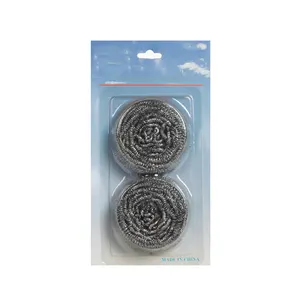 2 Pcs Disesuaikan Dapur Menjelajahi 20G Hidangan Cuci Bola Baja Aluminium Scourer Massal Steel Wool