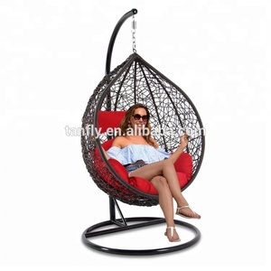 Patio jardín al aire libre muebles de ratán columpio cesta <span class=keywords><strong>colgante</strong></span> <span class=keywords><strong>silla</strong></span> con/sin soporte - Product Image 3