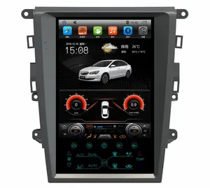 2 Din Auto Radio Tesla Stile 12.1 Pollici Android 7.0 di Navigazione GPS Per Auto Lettore DVD per Ford Mondeo per la Fusione MK5 2013-2017 Unità di FM