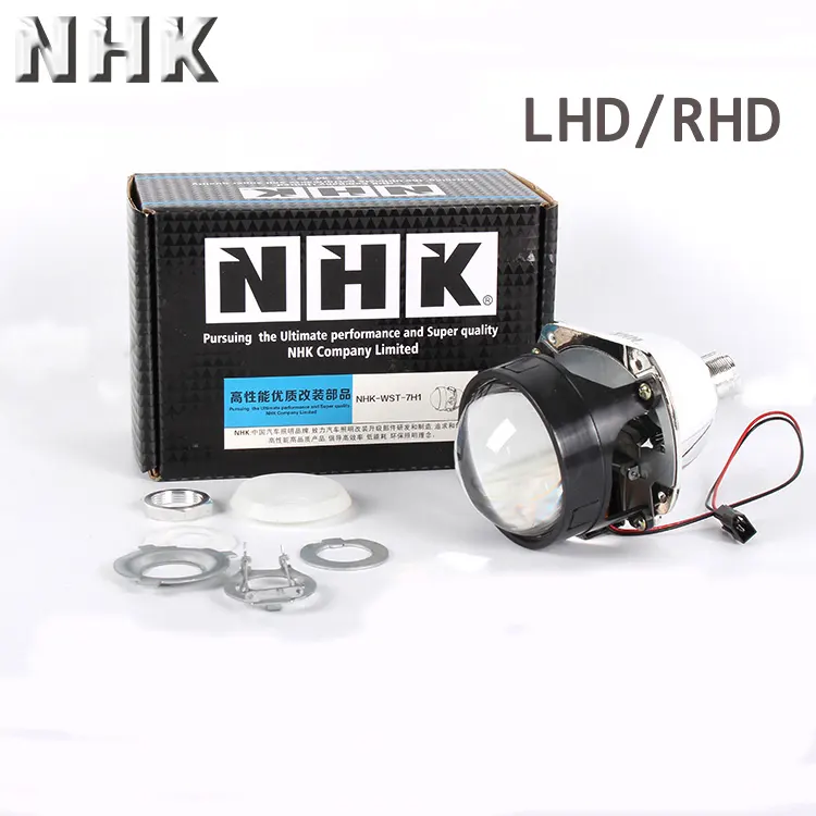 NHK 7.0 H1 mini HID projektör bi-xenon lens LHD RHD oto lambaları yükseltme