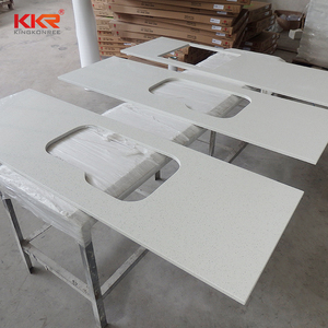 Pietra artificiale Piani <span class=keywords><strong>Cucina</strong></span> In Resina Acrilica di Superficie Solida Parte Superiore di Vanità - Product Image 4