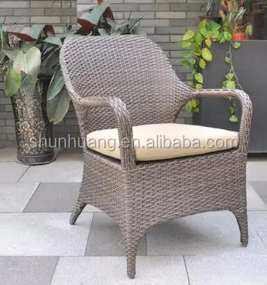 Vendita calda Poly rattan Da Giardino sedia set sedia da pranzo tavola rotonda