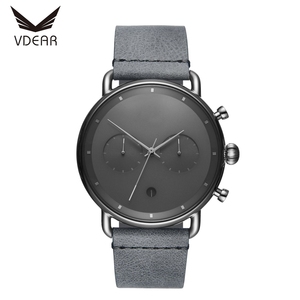Montre chronographe mécanique à quartz minimaliste pour homme, cadran <span class=keywords><strong>soleil</strong></span> de luxe, faible MOQ, OEM - Product Image 1