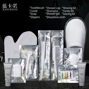 Recubrimiento de aluminio Bolsita Peine Cepillo de dientes Servicios de <span class=keywords><strong>hotel</strong></span> Impermeable Ecológico Champú Jabón Desechable <span class=keywords><strong>Hotel</strong></span> Comodidades Bolsa - Product Image 4