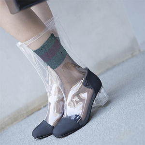 Bottes en PVC transparent tendance 2018, galoches - Product Image 2