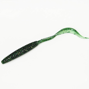9.5 centimetri singolo long tail morbido larva grub richiamo verme <span class=keywords><strong>silicone</strong></span> esche da pesca lure - Product Image 4