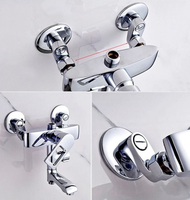 Robinet mitigeur à connecteur, accessoire de bain-douche douche mitigeur robinet de sortie d'eau réglable connecteur de tuyau couchette