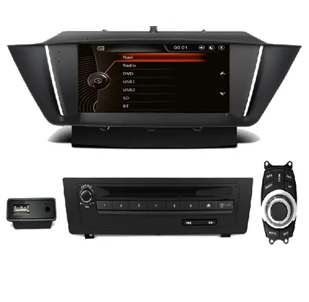 Pemutar DVD Mobil Android Layar Sentuh 9 ", Pemutar DVD Mobil Canbus untuk BMW X1 E84 2009-2013 1080P USB Radio SD 1080P Stereo BT Sistem Navigasi GPS