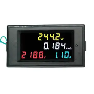 4 IN 1 Color Screen Digital AC Voltmeter Ammeter 80-300v/200-450v 100A Power Energy Meter Current voltage Monitor CT Coil