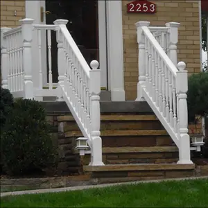 Casa moderna decorativa, escada de mármore branco escada baluster