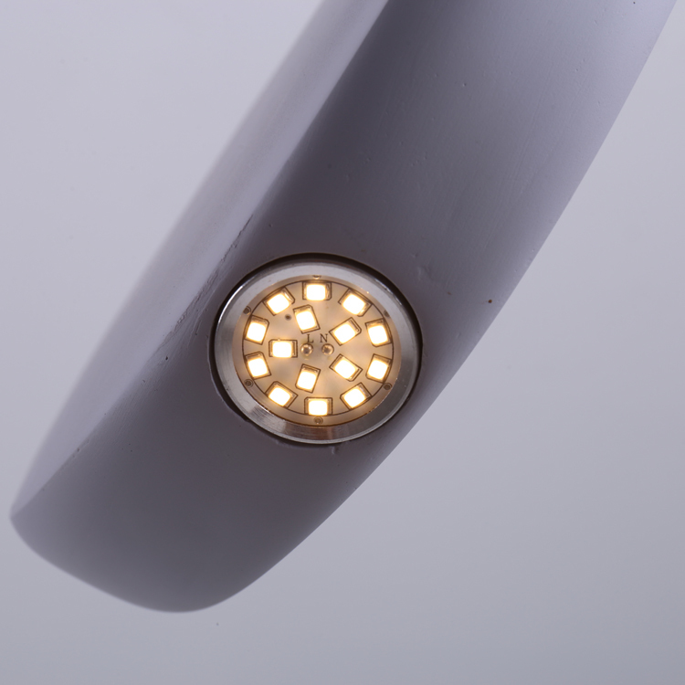 Postmoderne Industrielle Led Source D'éclairage Fusée Ombre Pendentif Lampe Bleu Noir Blanc Finition Cordon Ensemble Lustre