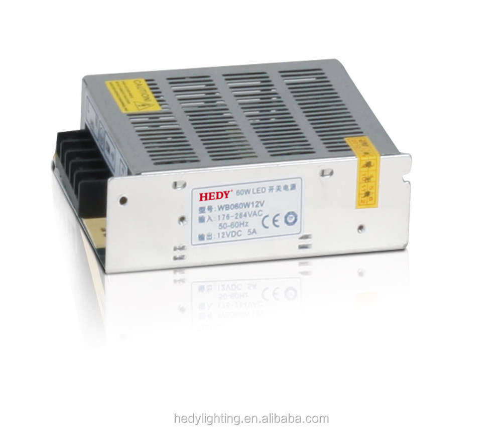 Импульсивный источник питания Блок питания 5V 12V Ups электрическое питание Ac-230v DC12V 5A 110 ~ 200% Номинальная выходная мощность 220V 201 - 300w 11,4 ~ 13,2 V 100mvp-p