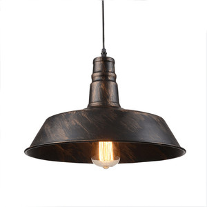2017 Dubai Proyecto Hierro forjado negro lámpara de energía lámpara colgante con E27 iluminación para comedor/café/ restaurante - Product Image 2
