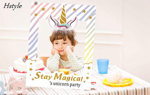 Rainbow Unicorn - Magical Unicorn Baby Shower or Birthday Party <strong>Selfie</strong> Photo Booth Picture <strong>Frame</strong> &amp; Props PFB304 - Product Image 5
