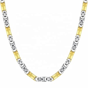 Mecylife Thời Trang Tôn Giáo Đồ Trang Sức Vòng Cổ Thép Không Gỉ Khắc Chữ Thập Mens Chuỗi Vòng Cổ - Product Image 1