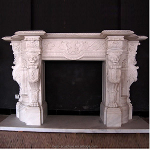 चीन प्राकृतिक काले गोल्डन के साथ संगमरमर चिमनी <span class=keywords><strong>mantel</strong></span> - Product Image 5
