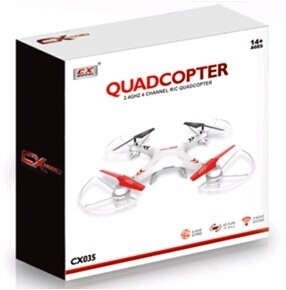 2015 recién llegado de! CX-035 2015 2.4 ghz 4 canales 6 axis gyro helicóptero 3D flip largo alcance grande drone con LCD luz - Product Image 3