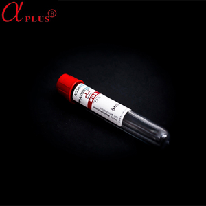 Red <span class=keywords><strong>Top</strong></span> PET Pianura Vacutainer Vuoto Tubo di Raccolta Sangue