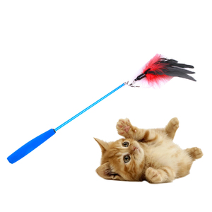 Cat Teaser bacchette canna da pesca telescopica a tre sezioni bacchetta gattino divertente Catcher Teaser Stick Rod bastone interattivo Teaser giocattoli - Product Image 1