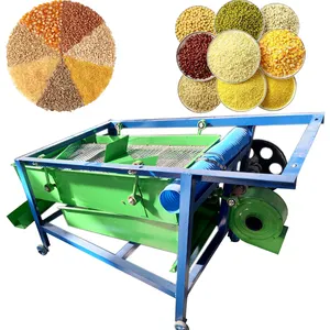 Machine de nettoyage de double tête, vibrateur de poussière pour petits grains, graines de maïs, blé, soja, sésame et riz, Machine nettoyeur à écran