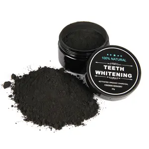 CE Approved Private Label Natural Organic Bamboo Coconut Charcoal White Teeth Powder Tooth Whitening Powder