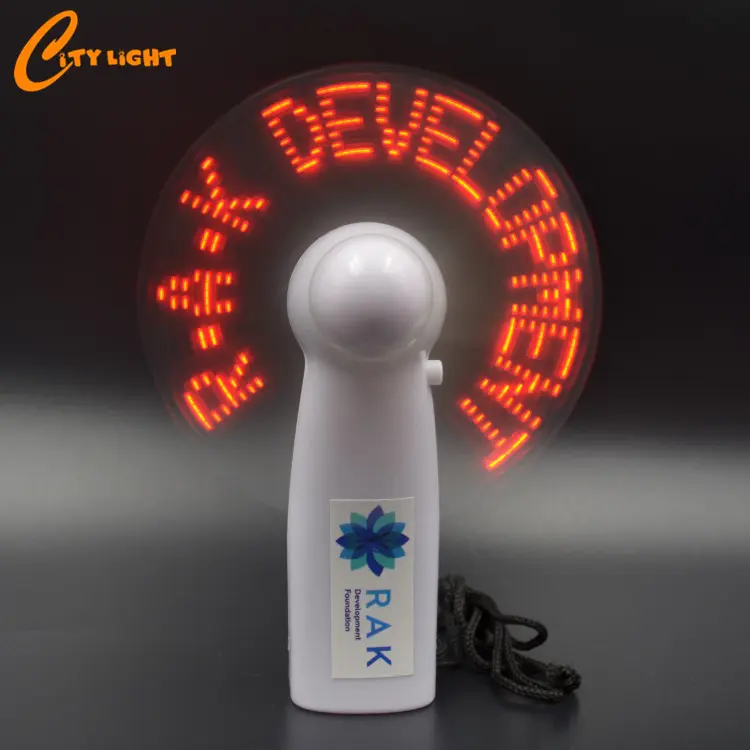 Neues Produkt Mini Portable Handy LED Custom Message Batterie lüfter, programmier barer LED-Display Handheld Elektro lüfter