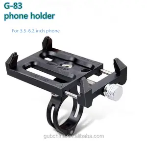 G-83 sepeda Universal, braket dudukan penyangga ponsel 3.5-6.2 inci untuk ponsel pintar, klip stang, sepeda