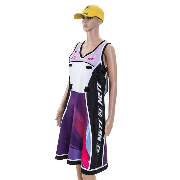 Полностью сублимационная Униформа netball, оптовая продажа, красивое платье netball для девочек на заказ