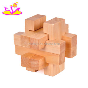 New hottest 3d blocchi di legno mini <span class=keywords><strong>puzzle</strong></span> per bambini rompicapo W11C040 - Product Image 2