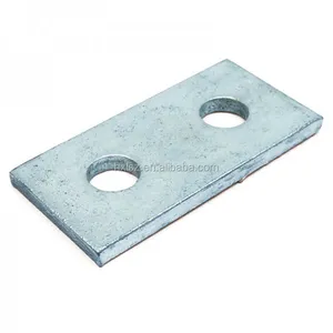 customize galvanized/stainless steel 2 3 4 two holes washers Channel Flat joint Plate Bracket