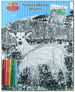 Rili 16x20 ciervos <span class=keywords><strong>te</strong></span> negro de terciopelo color carteles de arte pintura - Product Image 2