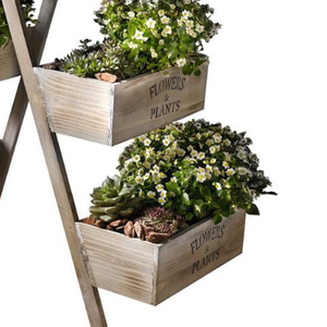 Gran jardín de madera planta de almacenamiento de acrílico de rack de flor con 6 de caja - Product Image 2