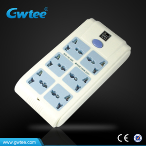 3-pin 10 grupo de manera múltiple toma de corriente universal fxd-327A con protector contra sobretensiones - Product Image 1