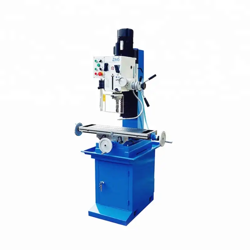 Energy saving Cheap Price Small universal vertical Gear head Bench ZX45 Drilling Milling Machine