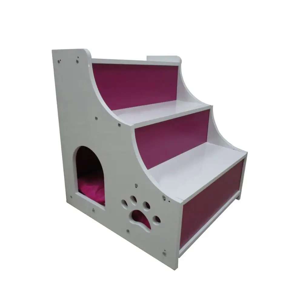 Кота собаки кровать передвижная стремянка 3 слоя для домашних животных лестницы