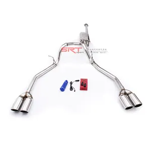 srt exhaust for ford kuga/eco sport/f150 valve exhaust catback with quad double tip