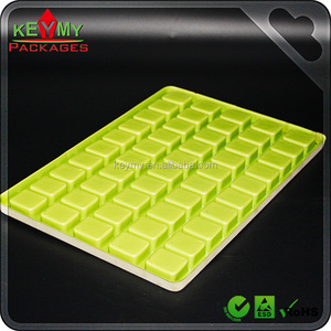 Vert PS flocage plateau en plastique formé sous vide fabriqué en chine, personnalisé PS formé sous vide plateau de flocage, PS plateau <span class=keywords><strong>sans</strong></span> flocage - Product Image 3