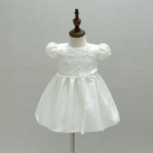 Infantile Del Fiore Del Merletto Dell'annata Del Bambino Della Ragazza del Vestito Appena Nato Del Merletto Semplice Capretti Del Vestito Del Bambino Battesimo - Product Image 2