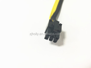60 см PCIe 6 + 2 Pin к 6Pin GPU Кабель питания 18awg ПВХ изолированный для видеокарты использования компьютера - Product Image 4